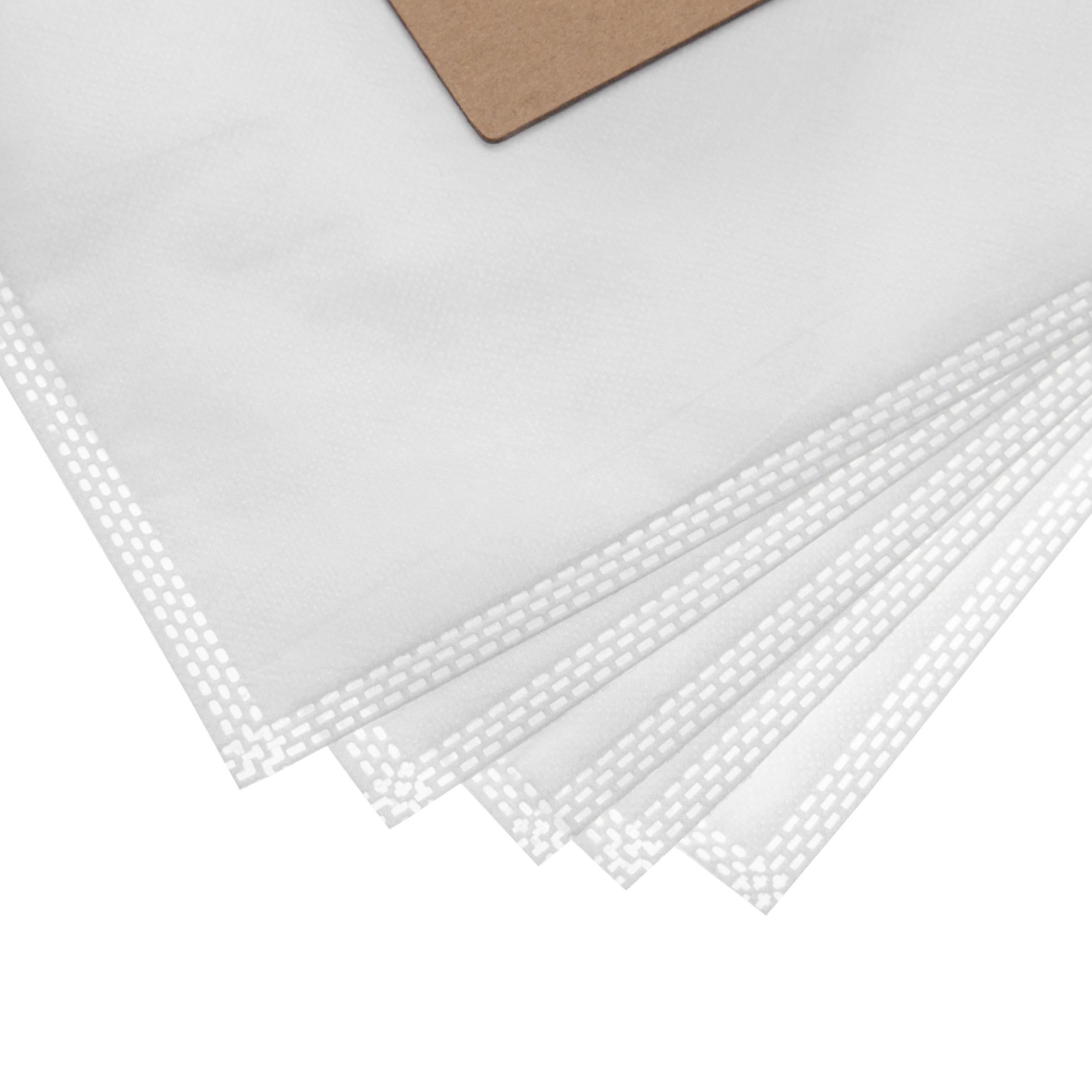 vhbw 10x Sacs compatible avec Hoover TS70TS21011, TS70TS20019, TS70TS20011, TS70TS18011 aspirateur - 27cm x 26,5cm blanc - 5