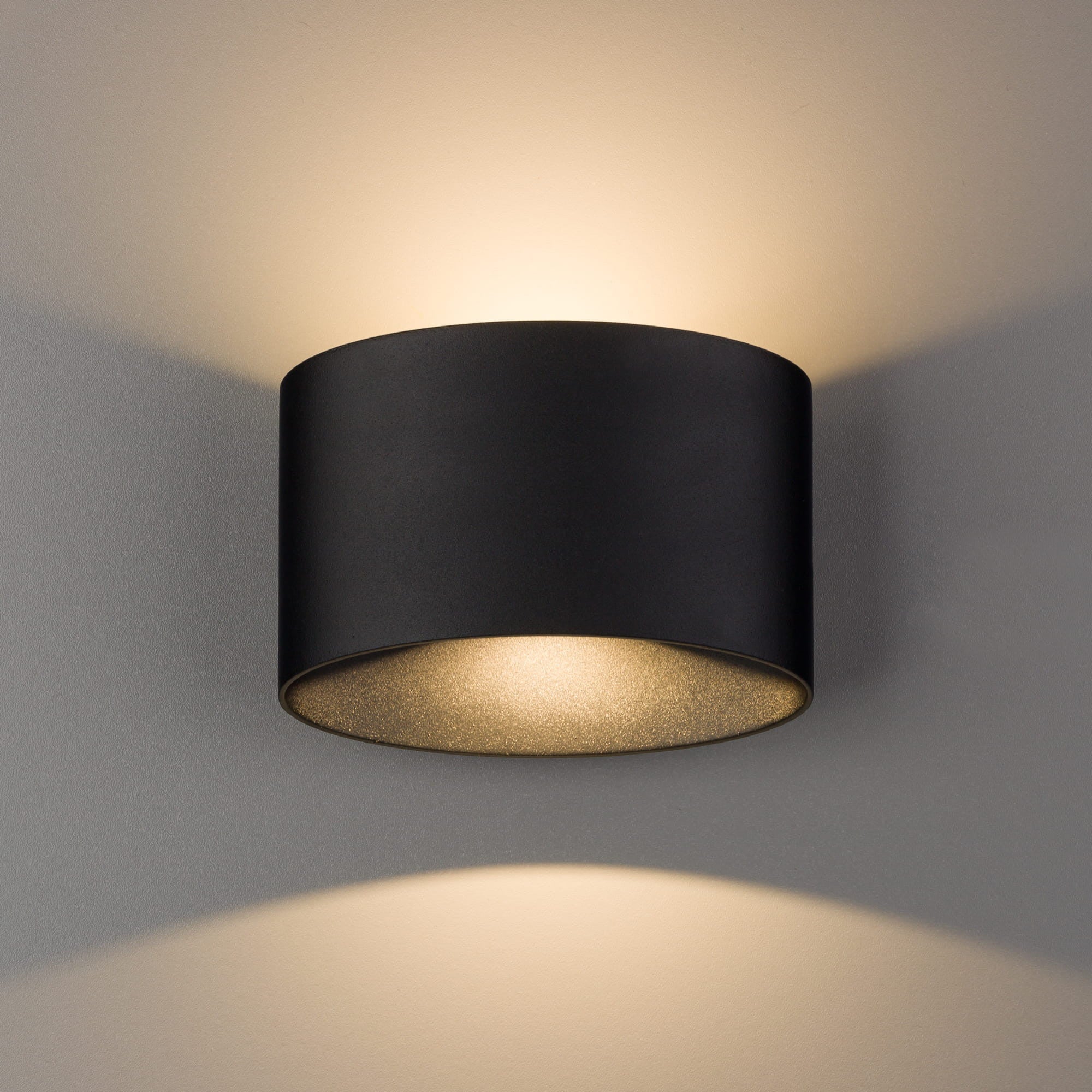 Kinkiet ścienny Ellipses czarny LED 5W 3000K 700lm wym: 14 x 17 cm aluminium IP54 Nowodvorski Lighting