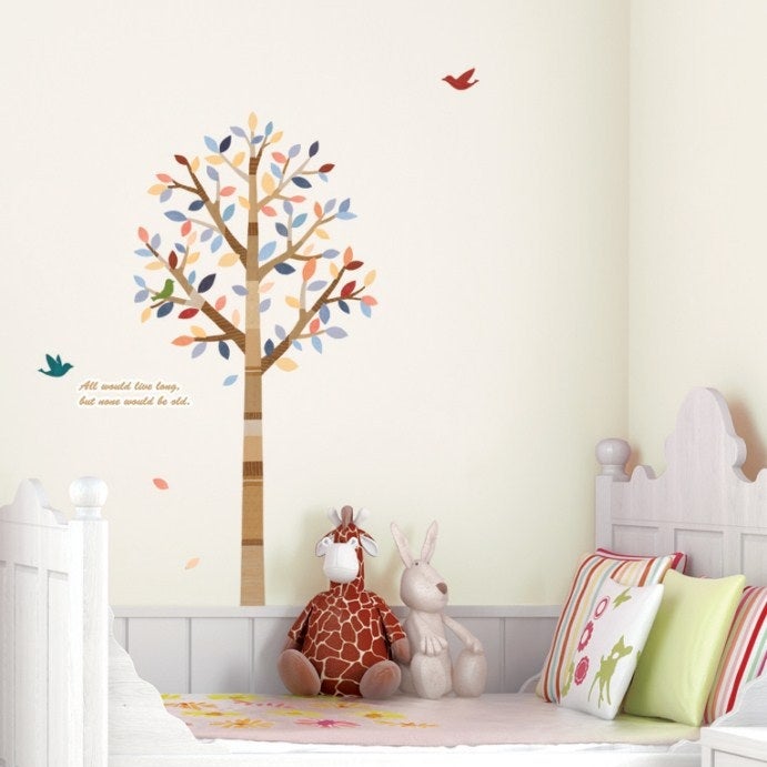 Tree and birds wall decal - Sticker adesivo - adesivi murali - - 2