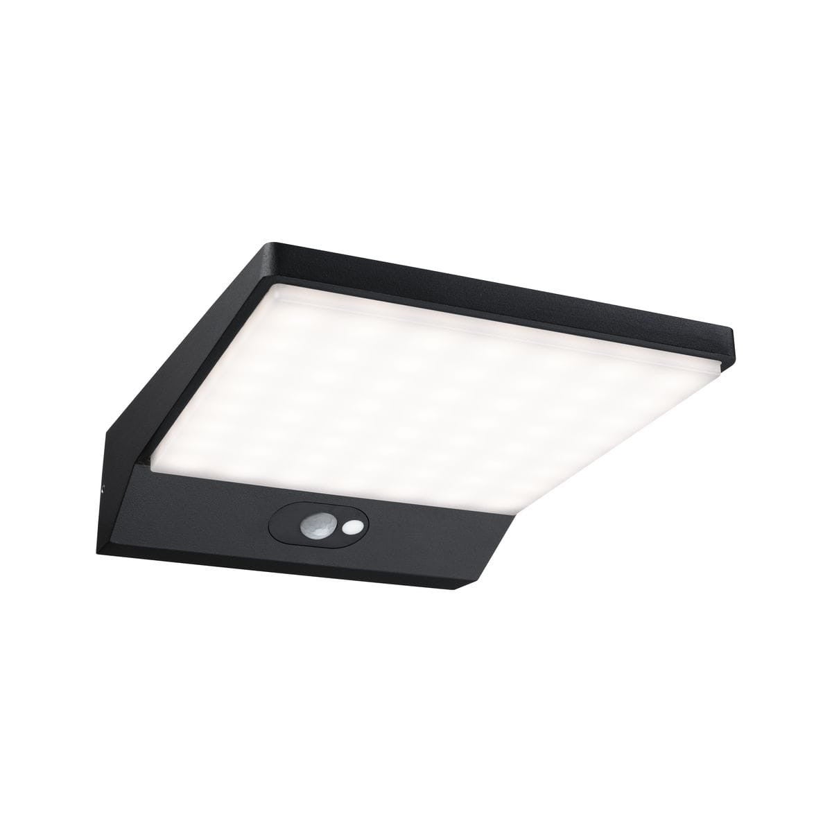 Kinkiet zewnętrzny z czujnikiem ruchu WALL LED 12W Ciepła biel 1200lm grafit wym: 5,8x18x25 cm IP44 Paulmann