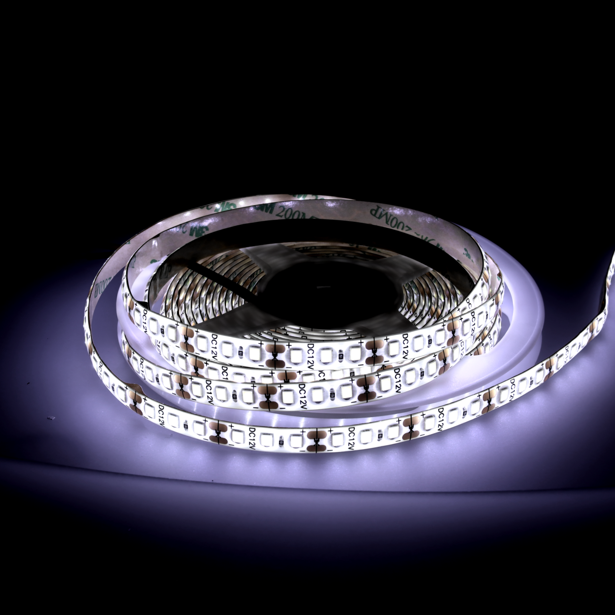 Jandei Ruban Led Bande LED 12V Blanc Froid 6000K 600LED Bobine 5 Mètres IP65, Base Adhésive 3M Haute Qualité. Coupe tous les 25mm. - 3