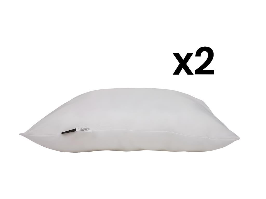 Lot De 2 Oreillers 60x60 Cm - Garnissage Polyester 400g, Enveloppe 100% Polyester - Fabrication Française - 7