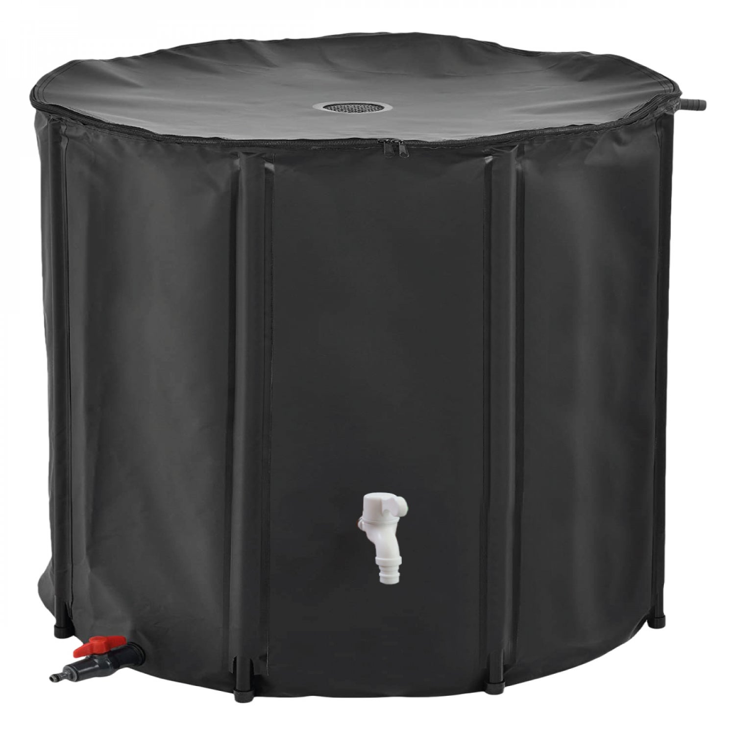 Récupérateur D'eau De Pluie Pour Gouttière Linxor - Diamètre 8 Cm - Avec Robinet - Collecteur Eau Pluie Pour Jardin
