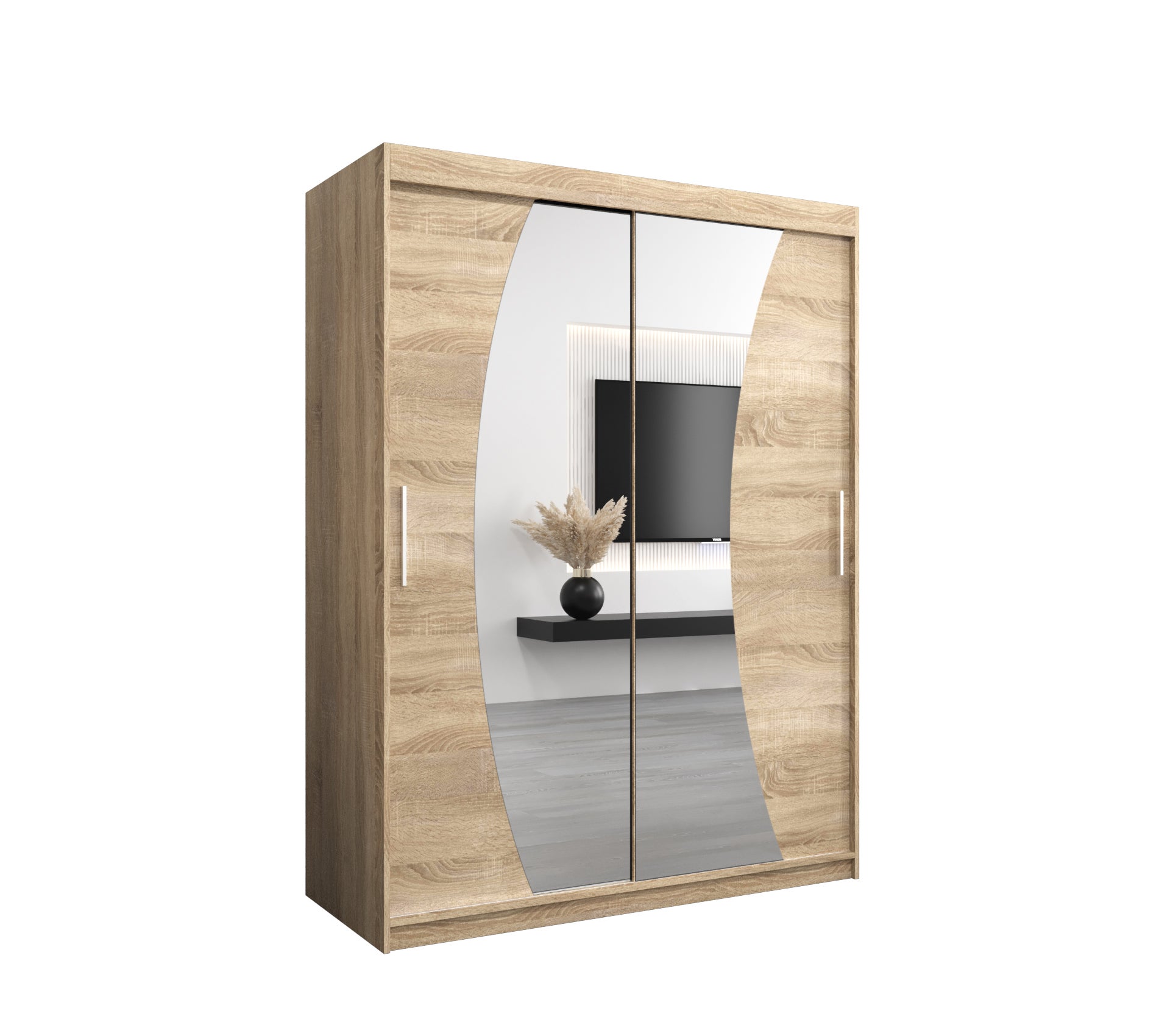 Szafa przesuwna garderoba WAVE 150 x 62 x 200 cm Sonoma - Abiks Meble