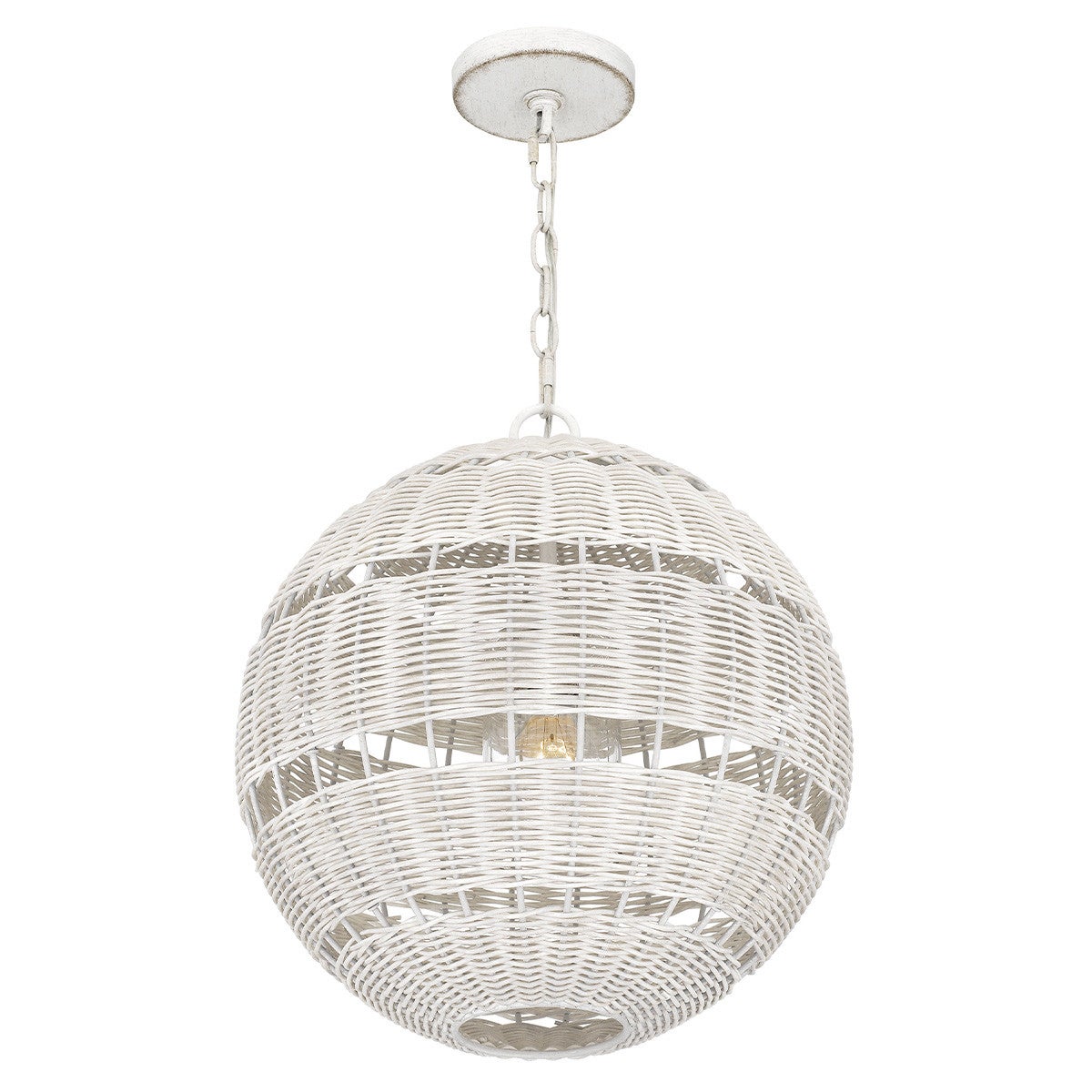 Lampa sufitowa zewnętrzna LINDENDALE antyczna biel 1xE27x60W wym:237,2x40,5x40,5cm IP44 Quoizel - 3