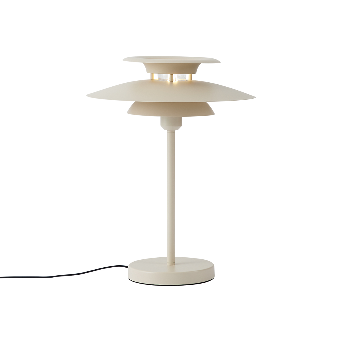 Lampa stołowa w stylu retro beżowa stalowa 45 cm - Pauly