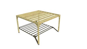 Pergola bois • 4m x 4m • indépendante • sens largeur • livraison comprise