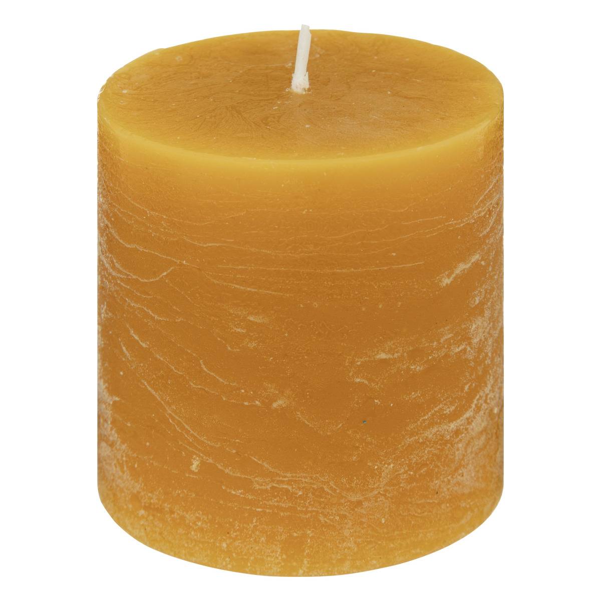 Bougie boule rustique - gris taupe - 445g - Atmosphera créateur d