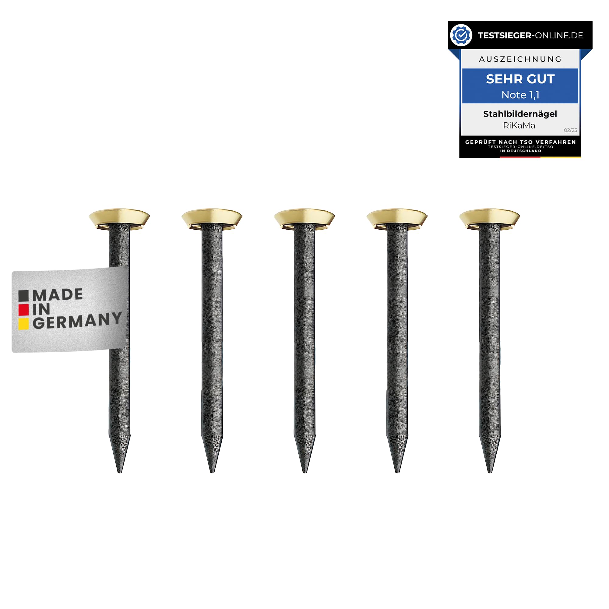 Set 50 Chiodi Per Foto In Acciaio - Misure Miste 20-50 Mm Con Testa Argentata - Foto 5