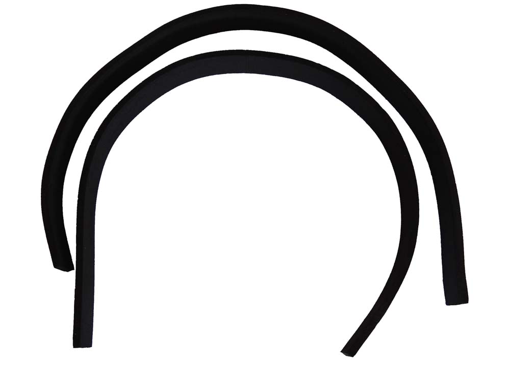 vhbw Tampons souples compatible avec LG Roboking VR6270, VR6270LVM aspirateur robot - 2x Bandes de protection, noir - 2