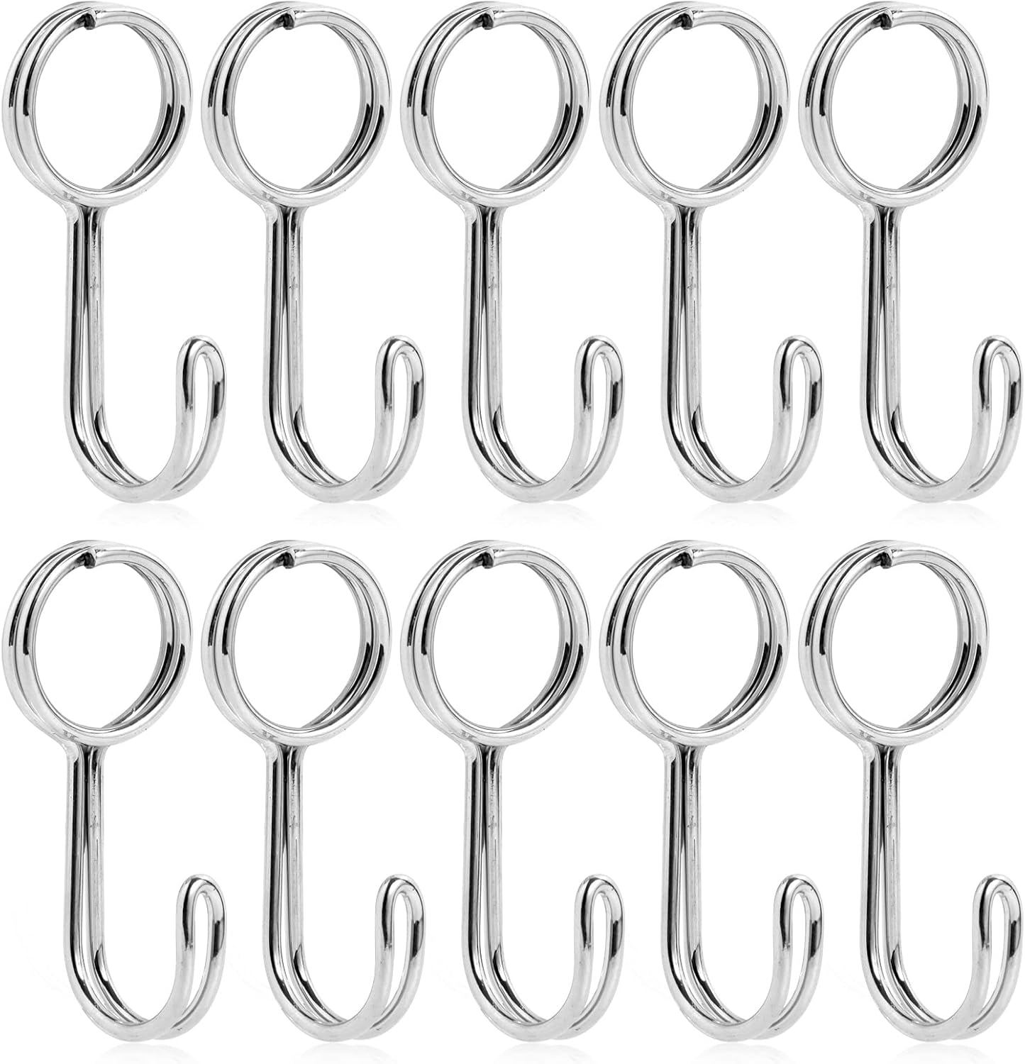 10 spiralnych haczyków, uniwersalne haczyki można dopasować do elastycznego paska z liny Sandow Macramé Rope, haczyk do napinacza DIY