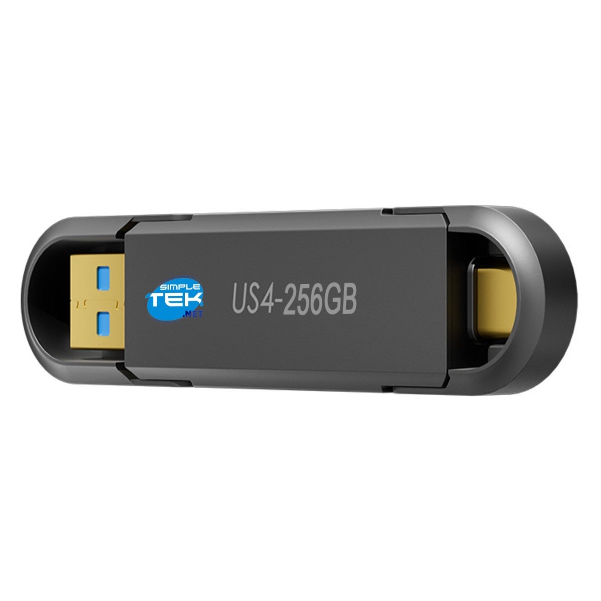 Chiavetta Usb Ssd 256gb Reversibile 3.1 Gen 2 Usb-a Usb-c Type-c Smartphone Pc - 4