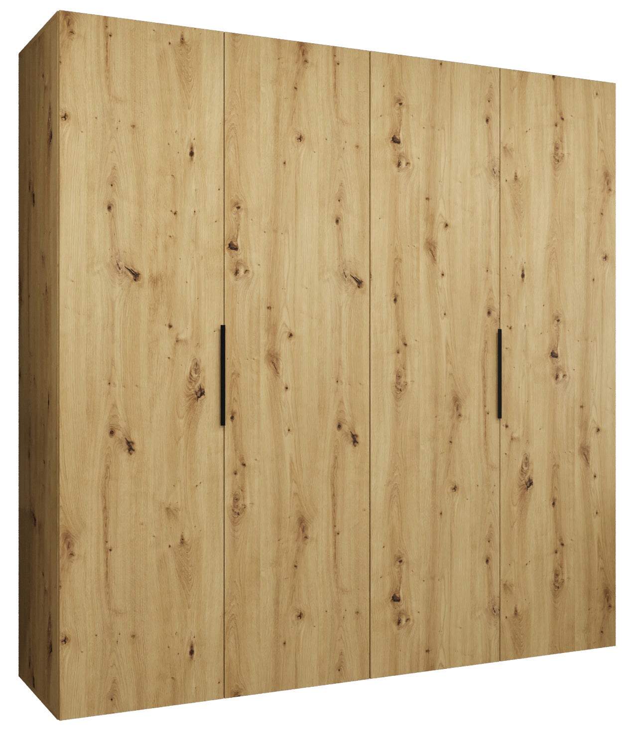 Szafa uchylna otwierana Marbella 1 200 x 52 x 202 cm artisan + u. czarny Abiks Meble