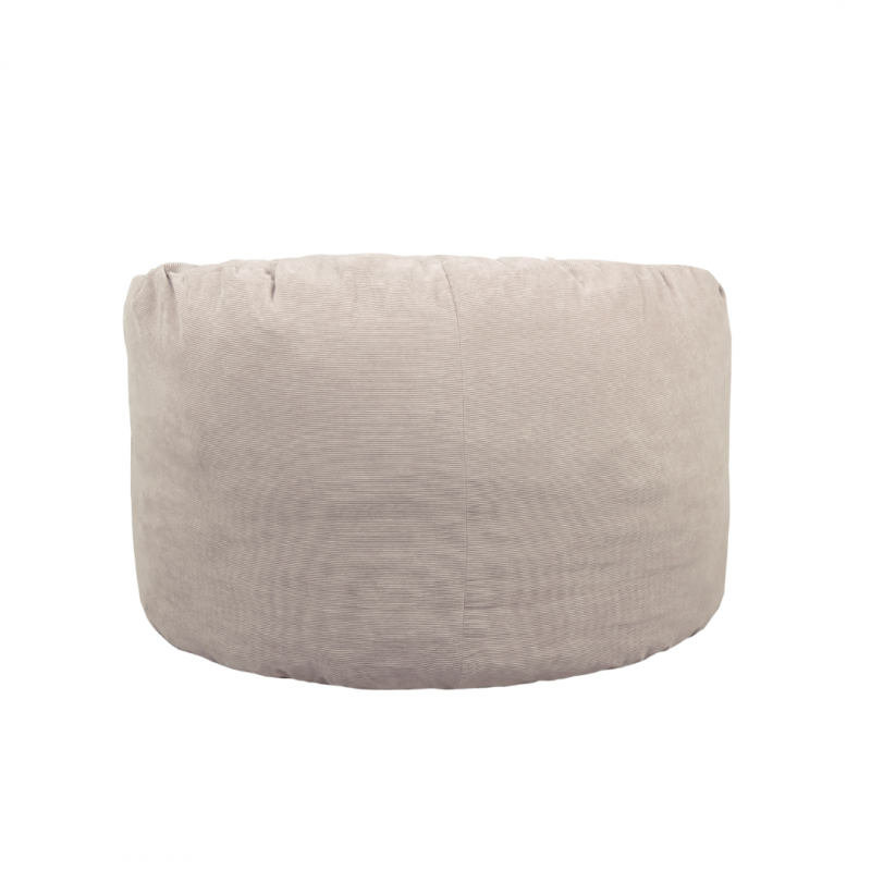 Pouf velours côtelé BANANAIR 100 cm beige - 8