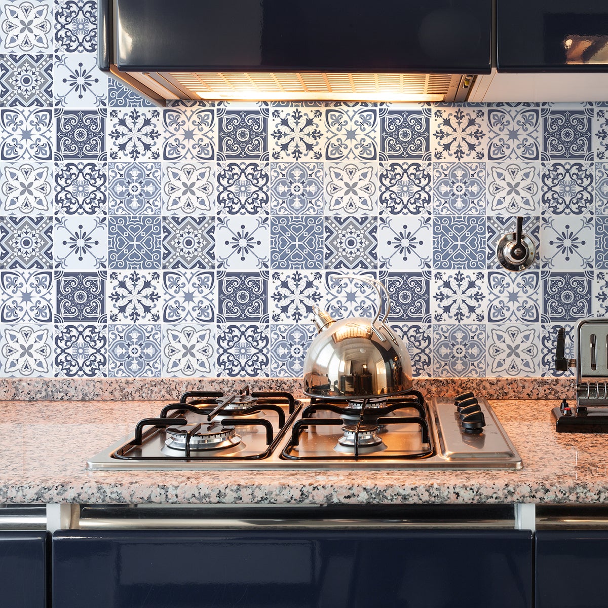 9 adesivi piastrelle di cemento pesatoni - Sticker adesivo - adesivi murali - 9stickers15x15cm - 3