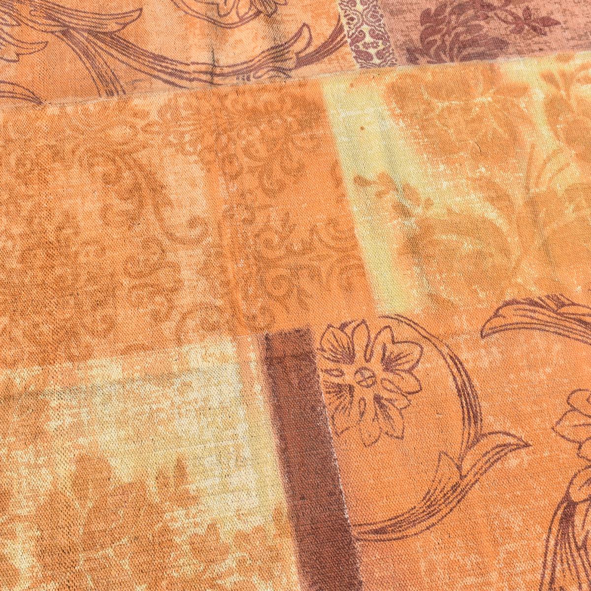 Tapis kilim 140x190 rectangle fait main en coton or motif ethnique - 6