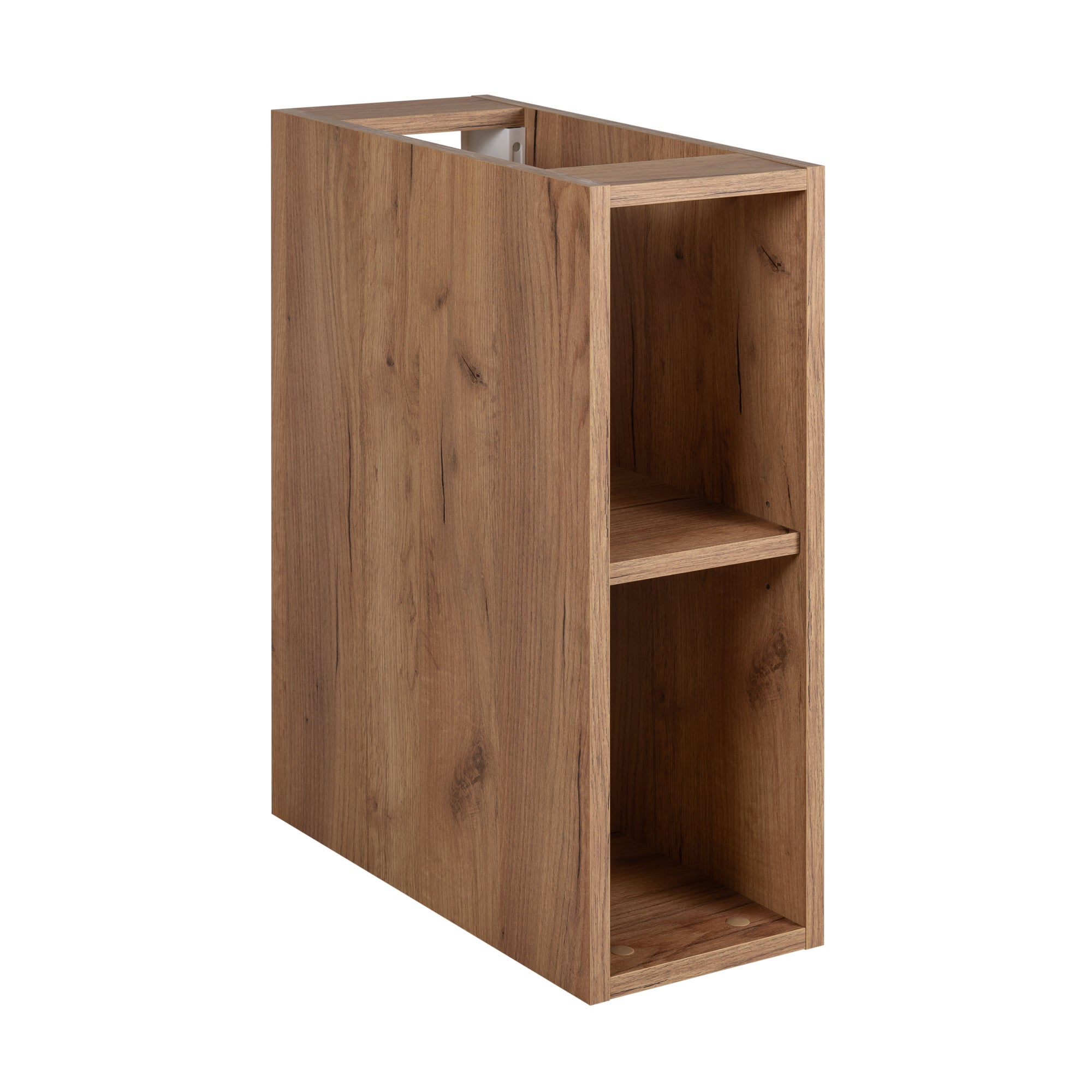 Meuble sous vasque à 4 portes FLOW CHÊNE 160 cm avec 2 x l'étagères - extensions et plan - 4