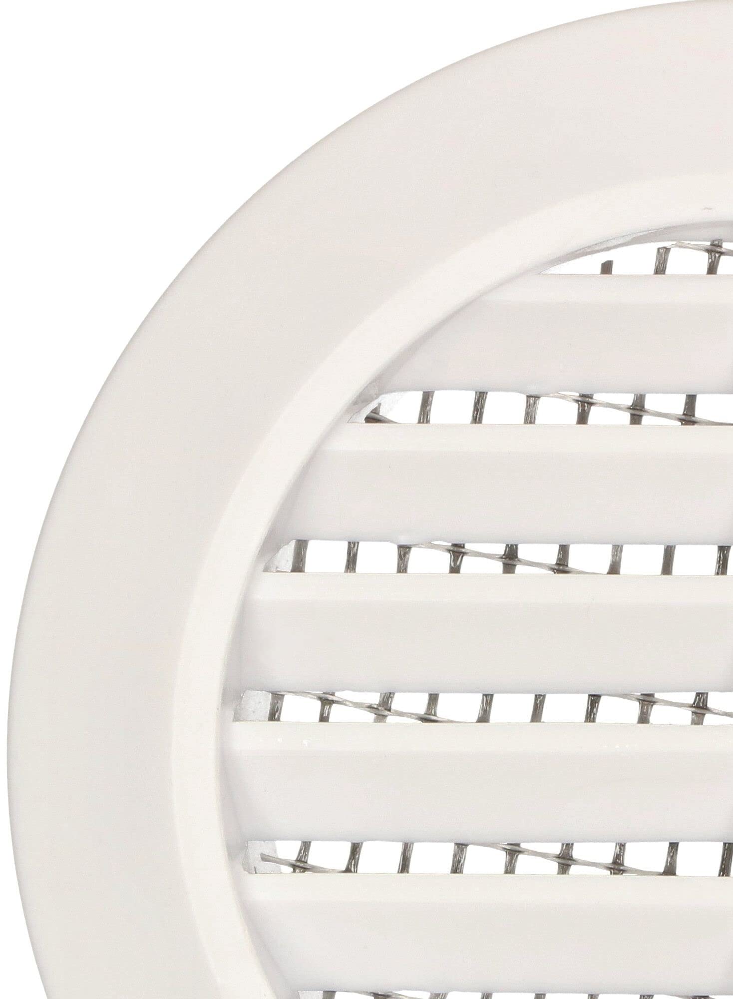 Kratka osłona wentylacyjna okrągła fi 60 mm z siatką - Kolor biały - KOTARBAU - 6