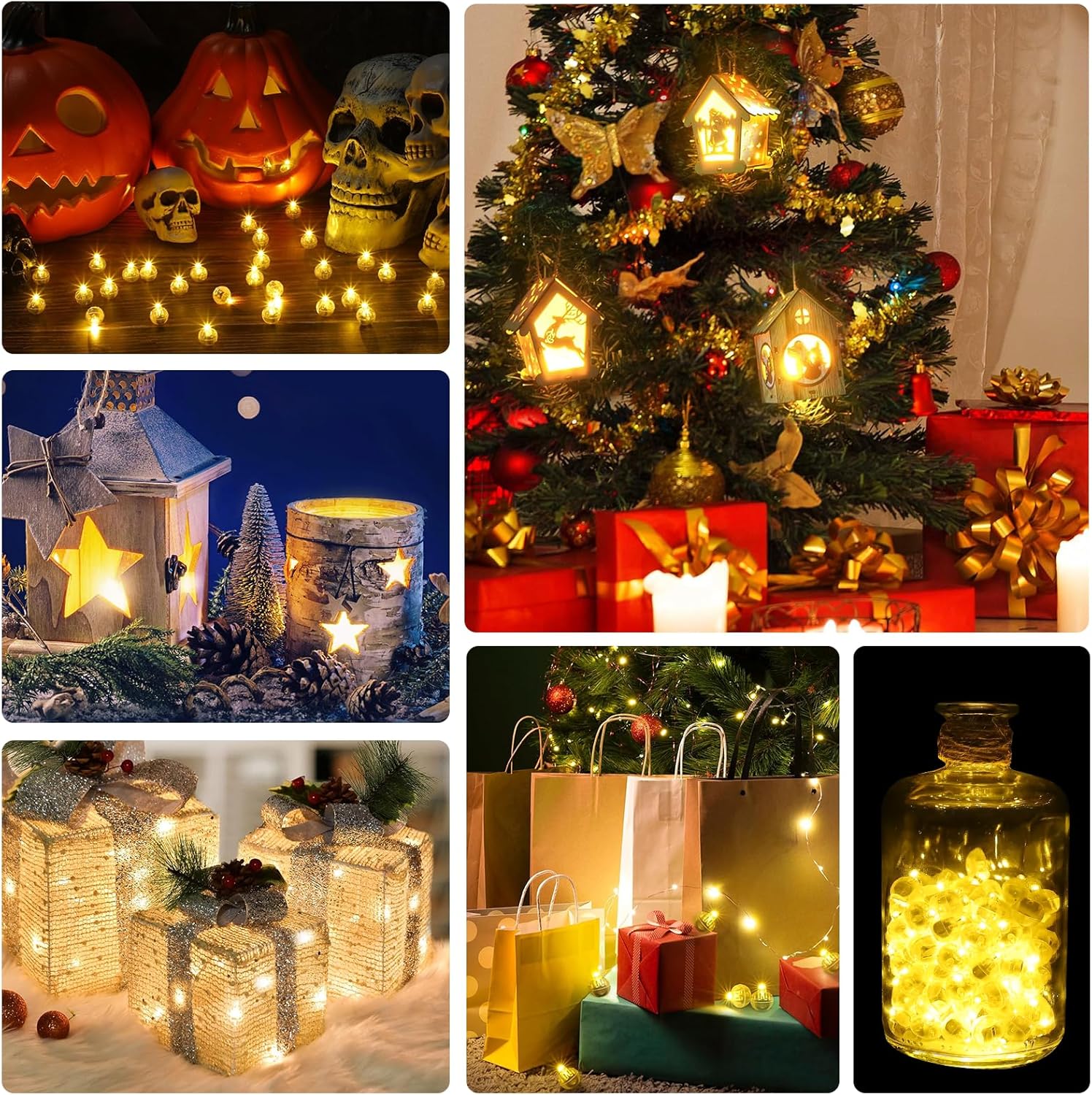 50 Pièces LED Balloon Lumière, Mini Ballons Lampes pour Deco Anniversaire, Noël, Nouvel An, Halloween, Fêtes, Mariage, Intérieure Extérieure - 6