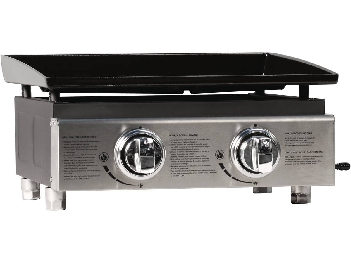 Mini grill gazowy "Presto 2" - 2 palniki - 5 kW - Szary