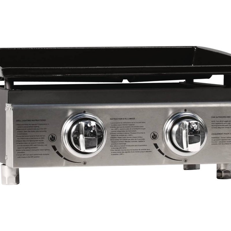 Mini grill gazowy "Presto 2" - 2 palniki - 5 kW - Szary