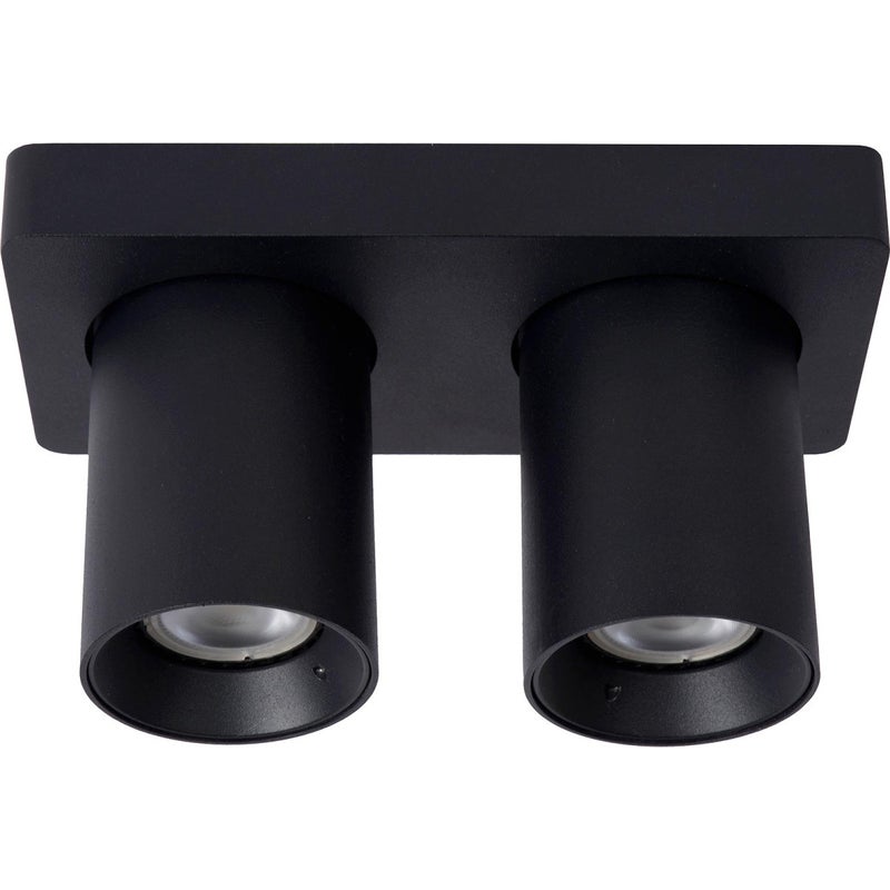 Reflektor sufitowy Spot NIGIEL czarny 2xGU10x5W wym: 12 x 20 x 10 cm IP20 Lucide