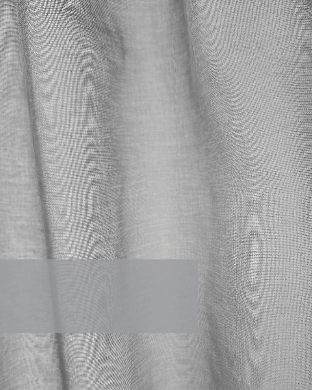 Rideau voilage transparent à galon fronceur - 140x270cm - Gris - HOOMstyle - 3