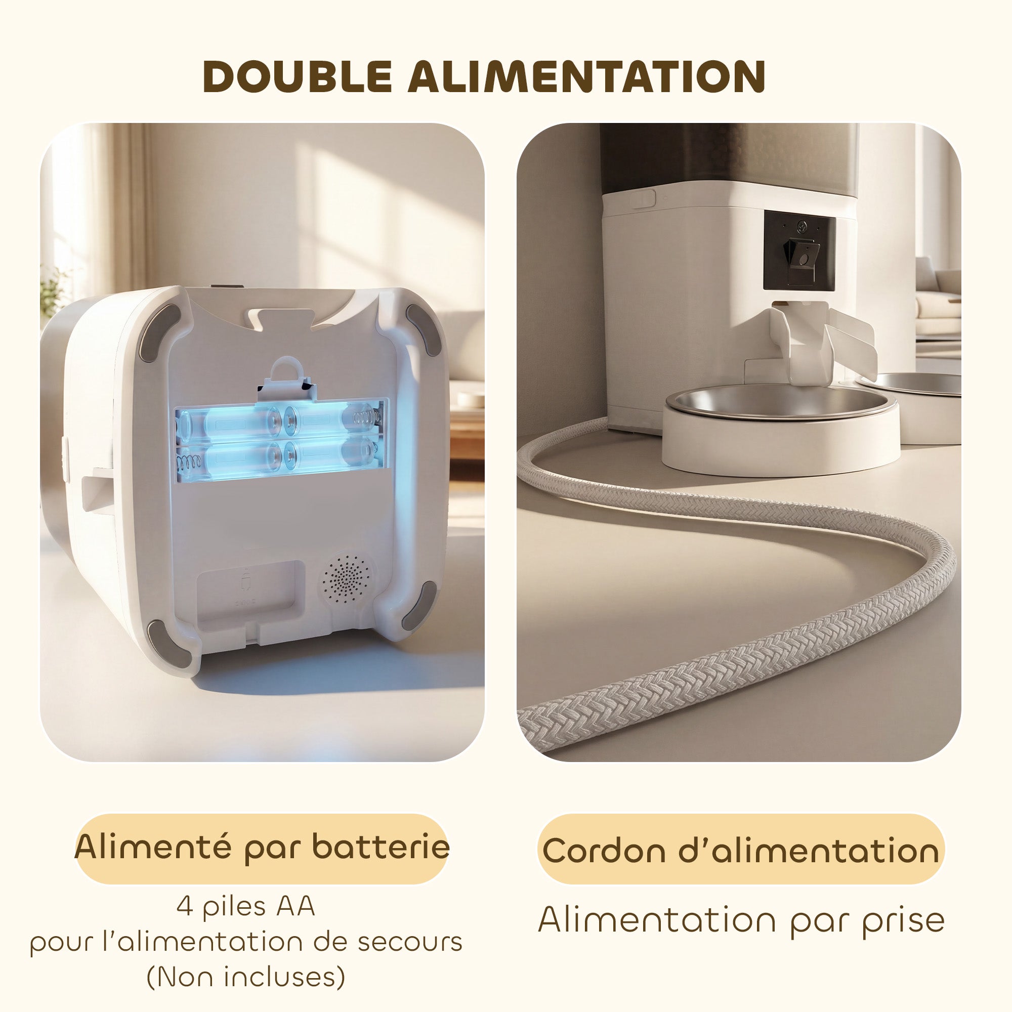 Distributeur croquettes chat automatique aBS PawHut - 8