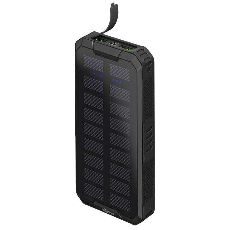 Powerbank Goobay 20000 mAh z panelem słonecznym i szybkim ładowaniem