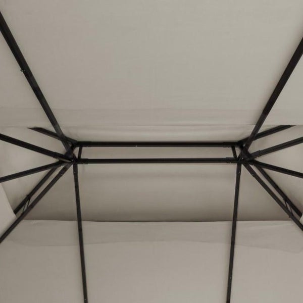 Cenador de aluminio con láminas laterales y mosquiteras de 3x4 m - 3