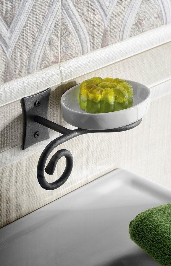 Porte-savon en acier et ceramique mod. Rebecca - 5