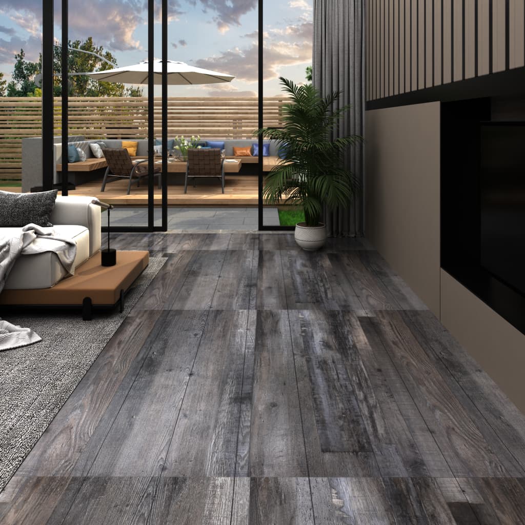 Maison exclusive - lamas para suelo pvc autoadhesivas 5,21m² 2mm madera industrial