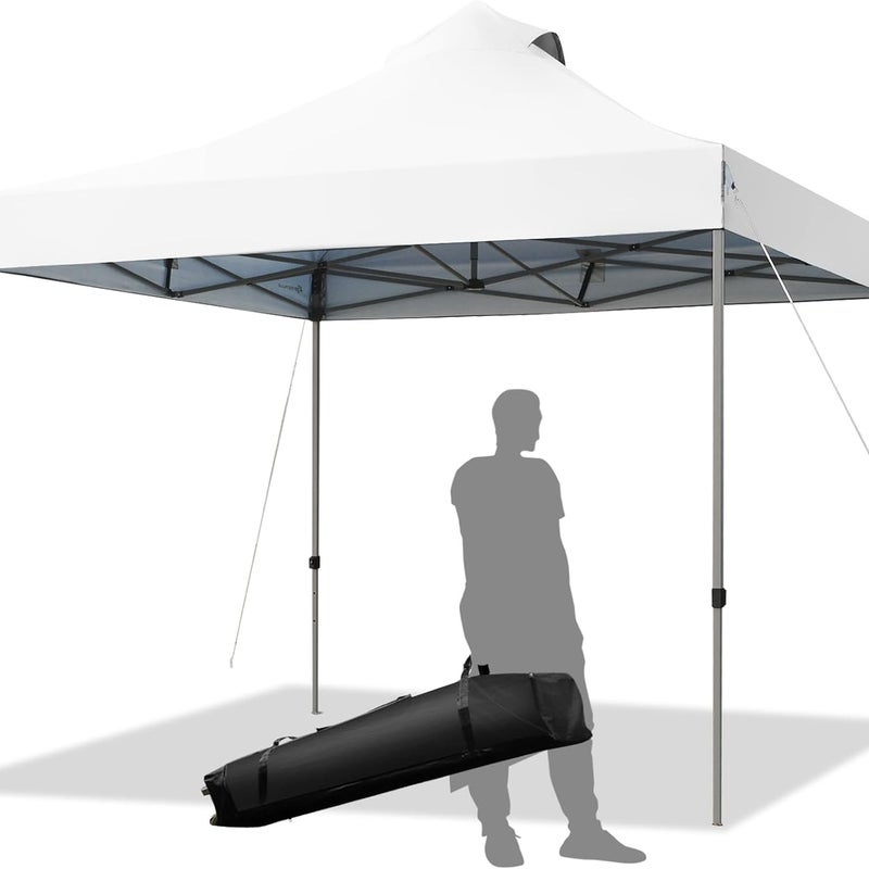 Pawilon składany 3 x 3 m, wodoszczelny, odporny na warunki zimowe, ochrona przed promieniowaniem UV 50+, pawilon ogrodowy z regulacją wysokości