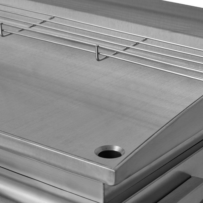 Plancha électrique Silvia IIG Inox - BRASERO - Plaque inox 67 x 34 cm - 2800 W - Jusqu'à 10 convives - 3