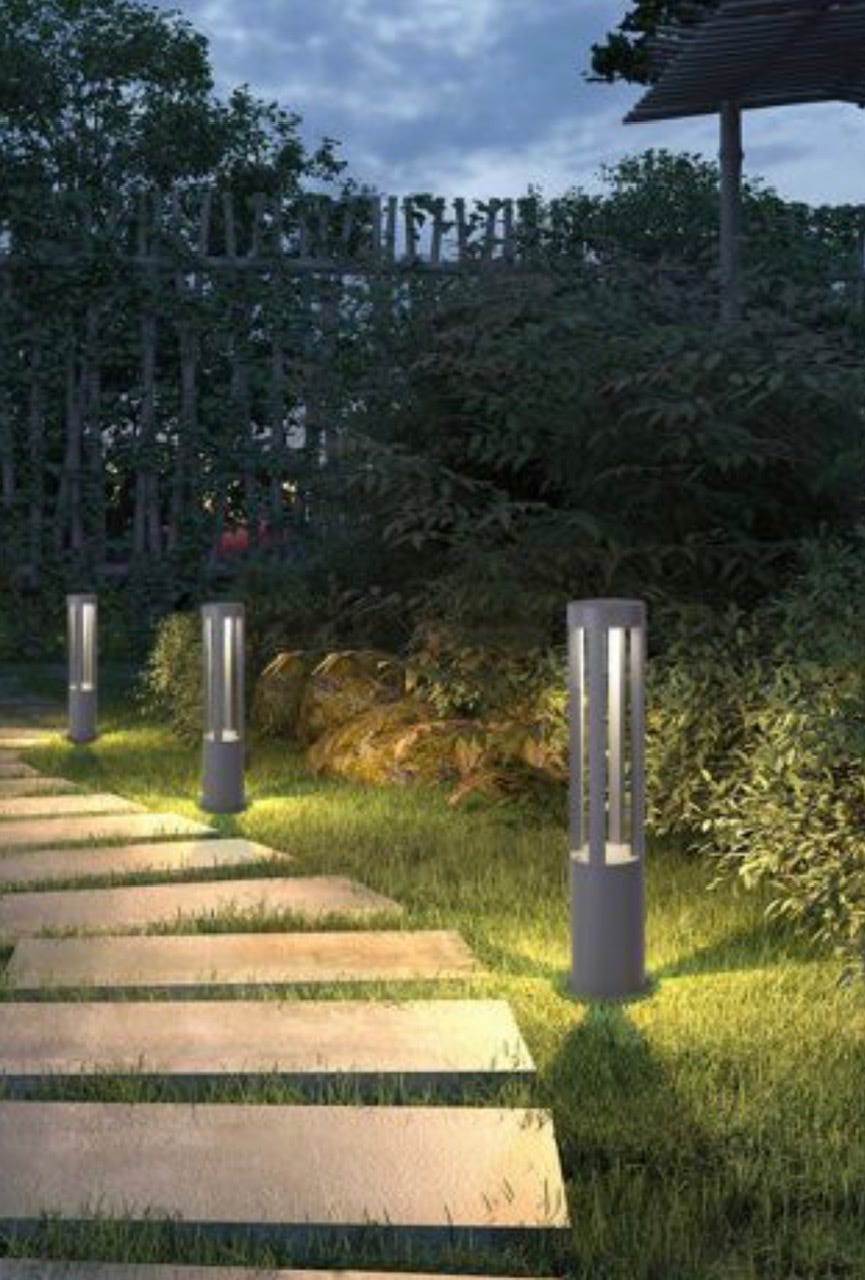 Palo da Giardino Alluminio Nero 10W, LED H. 25Cm 6400K 450Lm 72° Ip65 Palo da Giardino Alluminio Nero 10W, LED H. 25Cm 6400K 450Lm 72° Ip65