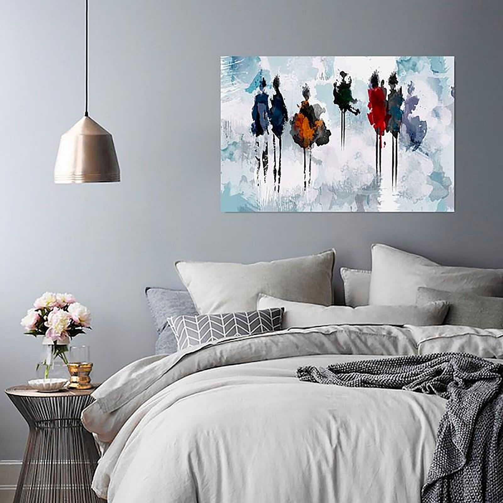 Tableau arbre de peinture - 120 x 80 cm - 4