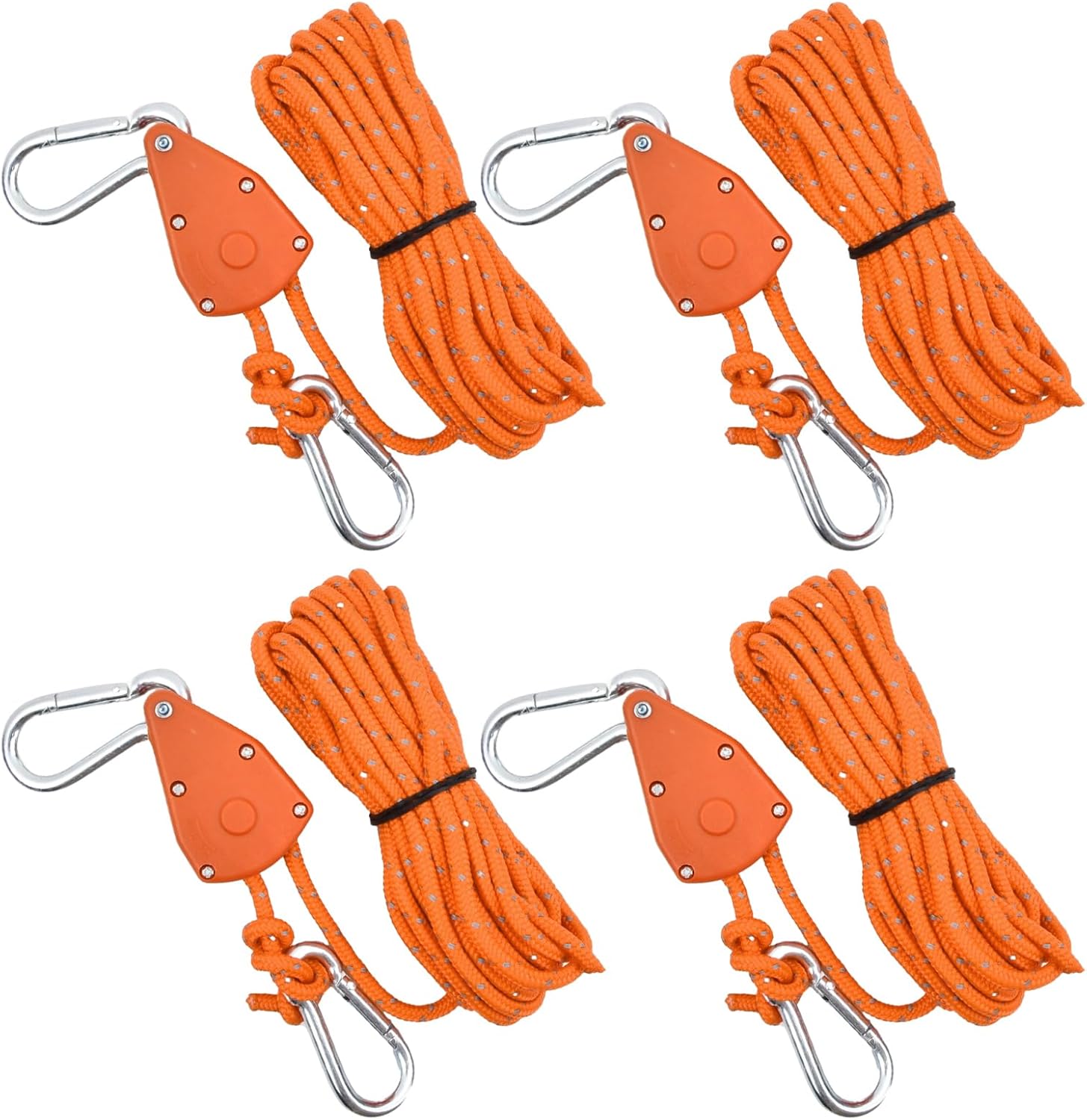 4 Pièces Cordes Avec Poulie Tendeur 4m Corde De Tente