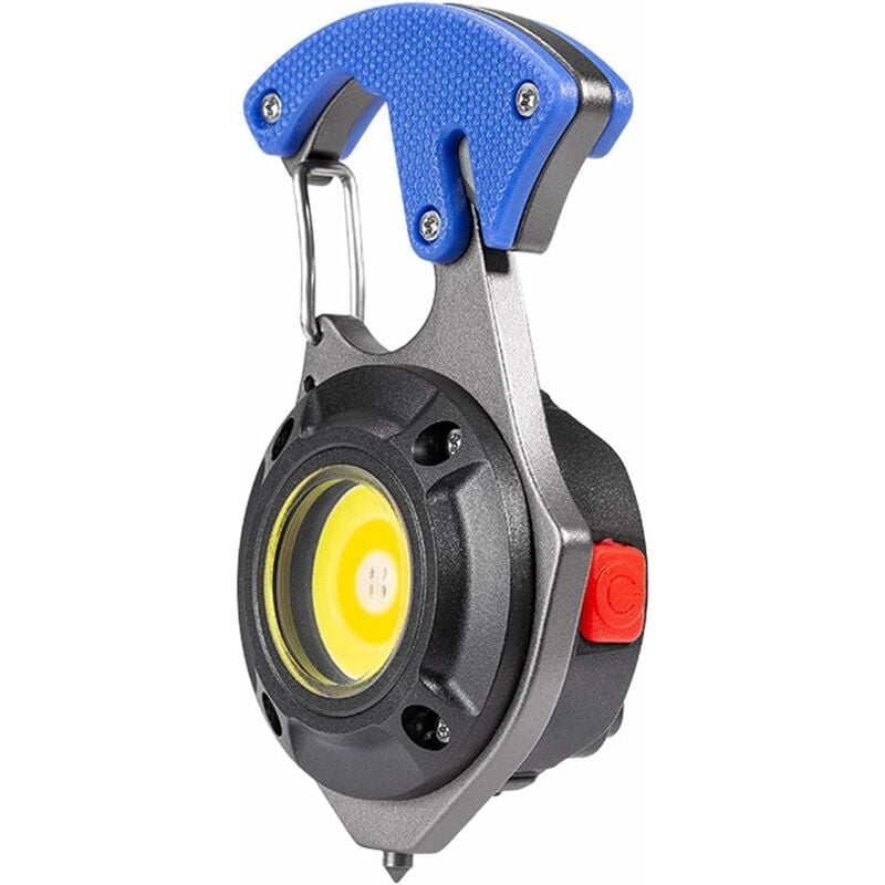 2 Mini LED breloczki - latarka, super wytrzymała lampa LED, wodoszczelna, ładowalna lampa robocza LED