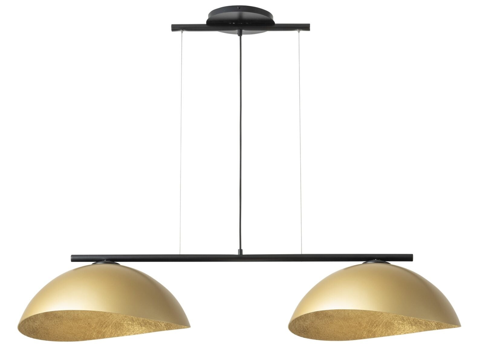 Lampa wisząca Solar czarno-złota 2xE27x15W wym: 90 x 125 x 48 cm metal SIGMA
