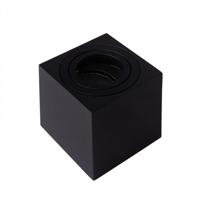 Reflektor sufitowy spot natynkowy Spot kwadratowy czarny 1xGU10x35W wym: 8,4 x 8 x 8 cm aluminium Ecolight