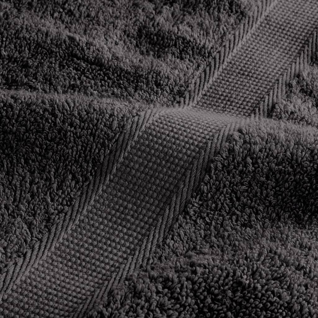 Asciugamani per ospiti Premium SOLUND 50 pz Antracite 30x50 cm 600 g/m² vidaXL - 7