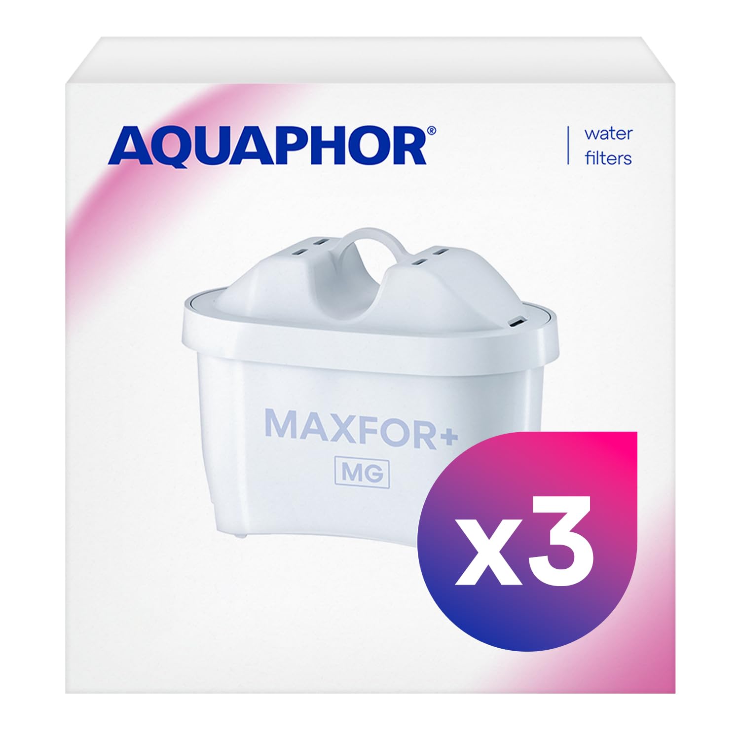 Caraffa Filtrante Aquaphor Onyx Blanc, 4,2 Litri Con 3 Filtri MAXFOR+ - Riduce Calcare, Cloro E Metalli Pesanti
