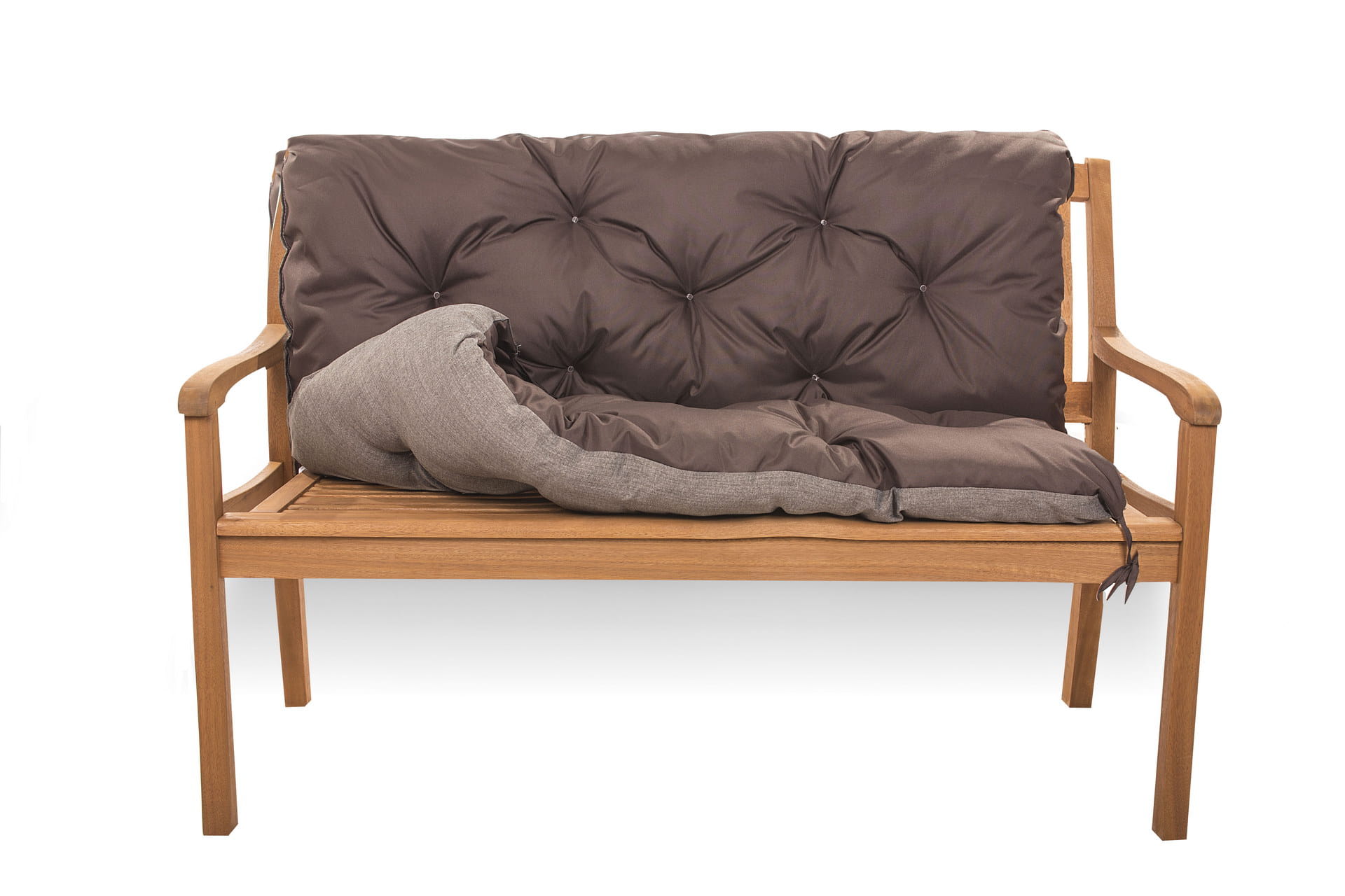 Coussin pour banc de jardin 150x50x40cm, coussin de jardin Marron, coussin de banc de jardin, coussin de balançoire, coussin de banc extérieur - 5