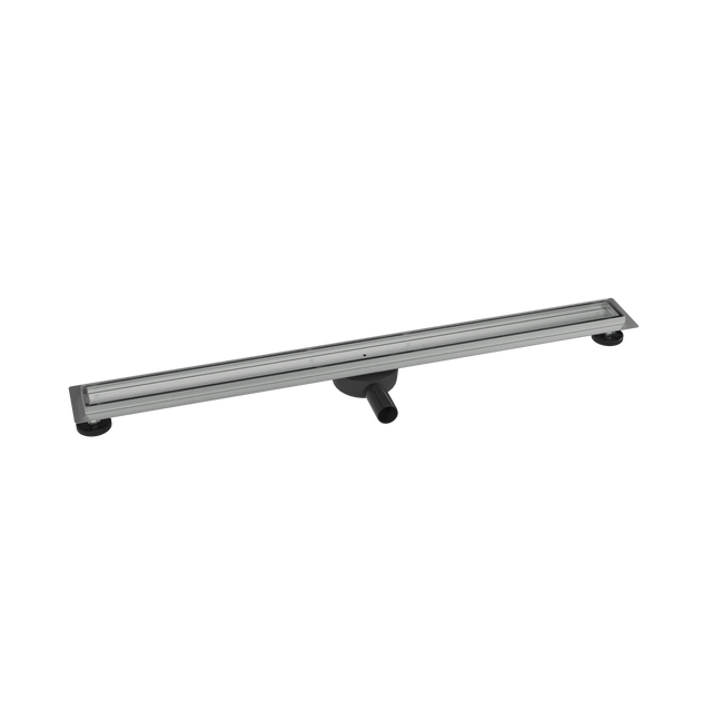 BERNSTEIN - Calha de duche em aço inoxidável ladrilhável com sifão, ralo de fecho e sifão - FlexGT01-3 - 100cm