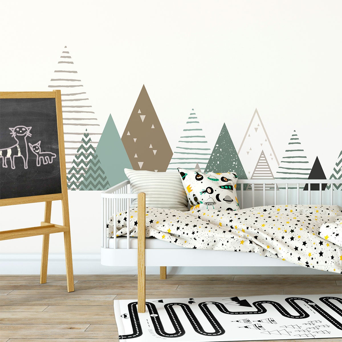 Adesivo bambino di montagna scandinavo tinaka - Sticker adesivo - adesivi murali - 40x65cm - 4