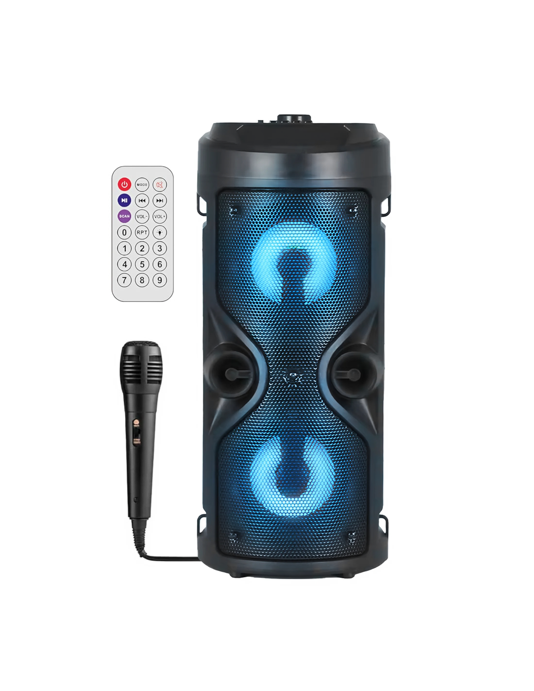 MAKA Speaker Wireless Bluetooth 130W Portatile con Microfono Impianto Audio Cassa Attiva con Effetti di Luce Rgb MP3 USB/SD Batteria Ricaricabile Suono Pulito Equalizzatore (12 130 watt