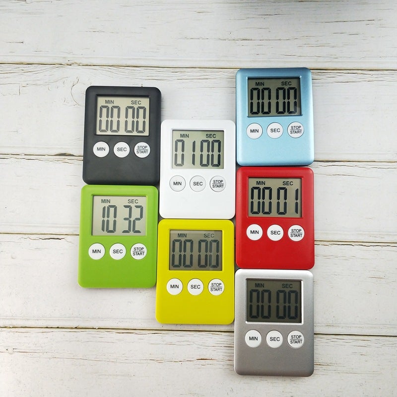 1 Unidade de Cronômetro Digital de Cozinha Mini Magnético com LED, Temporizador de Contagem Regressiva para Cozinhar, Brincar, Assar e se Exercitar. - 3