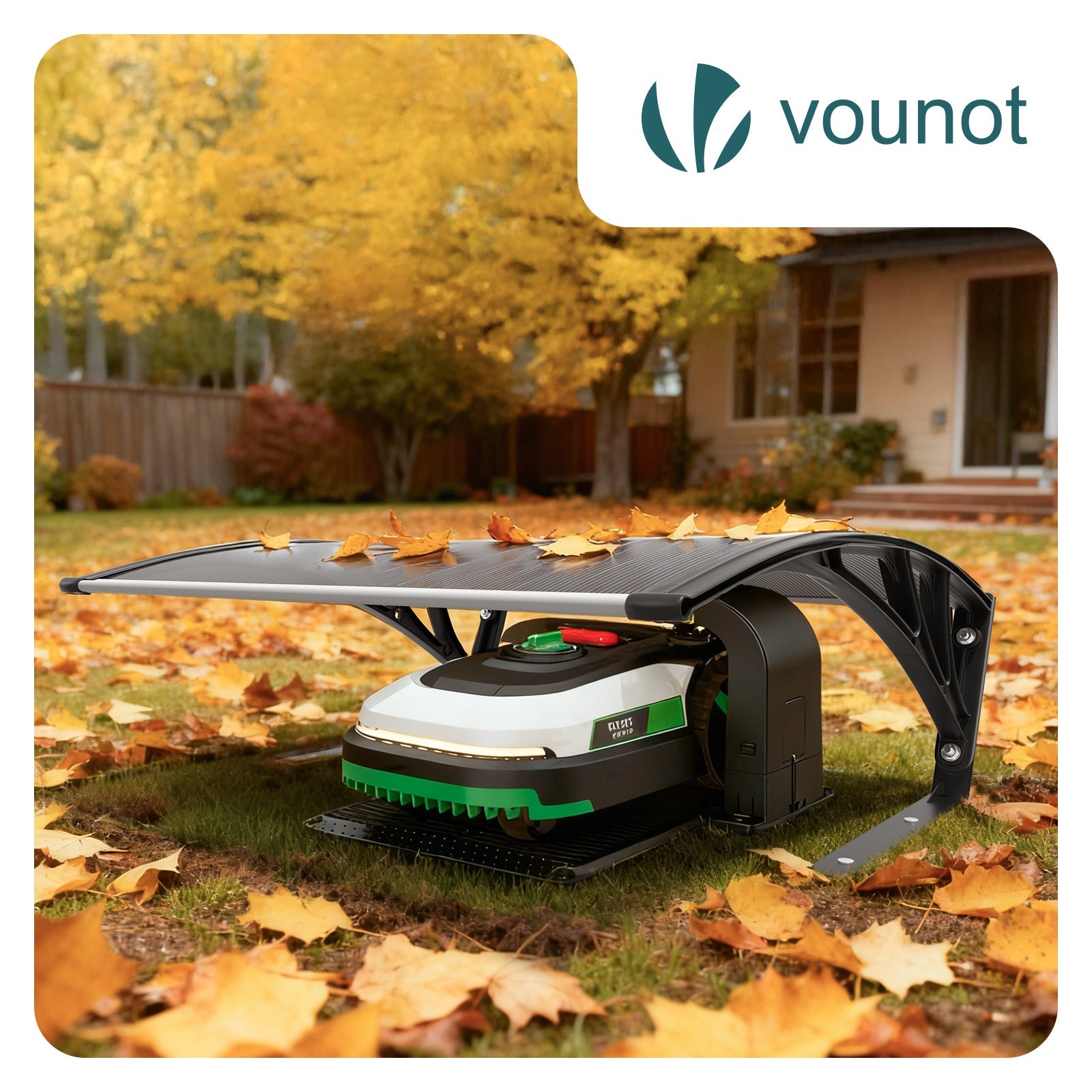 Garage de tondeuse robot Abri 104x80x50 cm gris VOUNOT® - 6