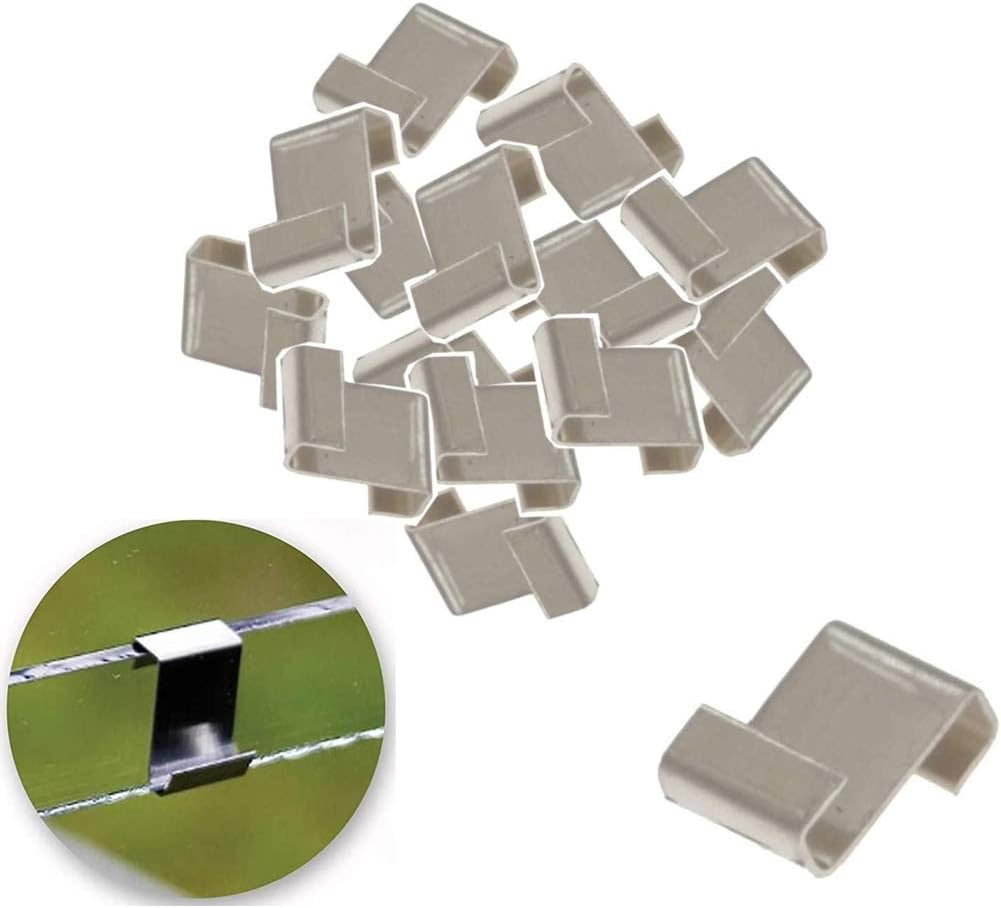 Lot de 90 Serre Vitrage Clips, Clips de fixation pour vitre de verre à effet de serre en acier inoxydable, Pinces de Fixation pour Serre en Verre - 3