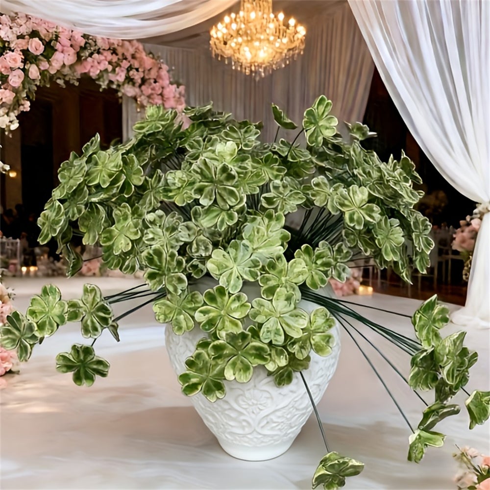 KAKET Lot de 8 fleurs en porcelaine faites à la main, roses en céramique, fleurs stabilisées décoratives, décorations pour la maison, mariages fêtes - 4